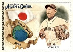 2018 Topps Allen & Ginter World Talent Ichiro #WT-26 card
