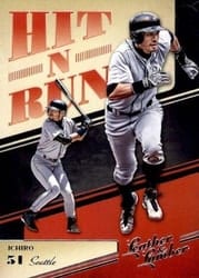 2019 Panini Leather & Lumber Hit-N-Run Ichiro #HNR-1 card