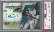 2020 Stadium Club Chrome Lone Star Signatures Ichiro #LSS-I card