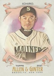 2021 Topps Allen & Ginter Base Set Ichiro #23 card