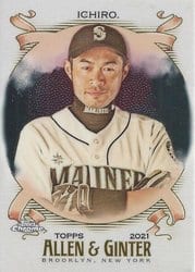 2021 Topps Allen & Ginter Chrome Base Set Ichiro #23 card