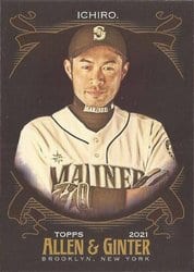 2021 Topps Allen & Ginter X Base Set Ichiro #23 card