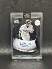 2021 Topps Chrome Black Autographs Ichiro #CBA-I card
