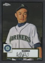 2021 Topps Chrome Platinum Anniversary Base Set Ichiro #492 card