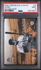 2025 Topps Black & White Golden Hour Ichiro #GH-15 card