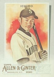 2020 Topps Allen & Ginter Base Set Ichiro Suzuki #32 card