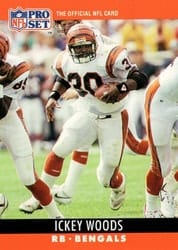 1990 Pro Set Base Set Ickey Woods #66 card