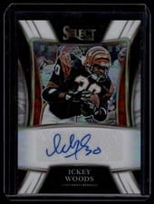 2021 Panini Select Signatures Select Ickey Woods #SSP-IWO card