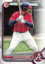 2022 Bowman Draft Base Set Ignacio Alvarez #BD-125 card