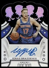 2019 Panini Crown Royale Rookie Autographs Ignas Brazdeikis #CR-IGB card