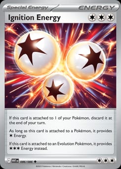 White Flare Ignition Energy #86 card