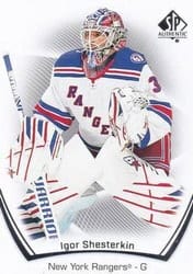 2021-22 SP Authentic Base Set Igor Shesterkin #36 card