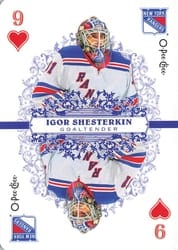 2022-23 O-Pee-Chee Playing Cards Igor Shesterkin #9-HEARTS card