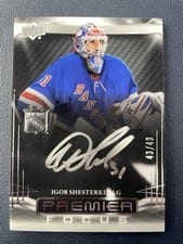 2022-23 Upper Deck Premier Premier Focus Autograph Igor Shesterkin #PFA-IS card