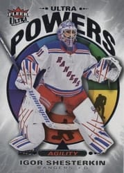 2025-26 Fleer Ultra Ultra Powers Igor Shesterkin #UP 24 of 25 card