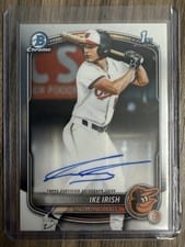 2025 Bowman Draft Chrome Prospect Autographs Ike Irish #CPA-II card