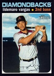2020 Topps Heritage Base Set Ildemaro Vargas #143 card