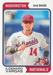 2023 Topps Heritage Base Set Ildemaro Vargas #657 card