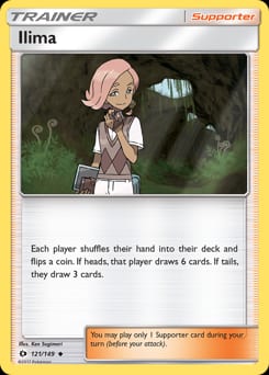 Sun & Moon Ilima #121 card