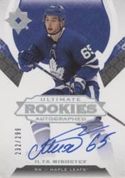 2019-20 Upper Deck Ultimate Collection Base Set Ilya Mikheyev #185 card