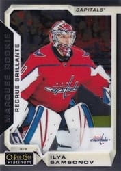 2018-19 O-Pee-Chee Platinum Base Set Ilya Samsonov #165 card