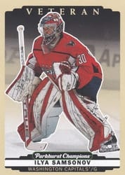 2022-23 Parkhurst Champions Base Set Ilya Samsonov #162 card