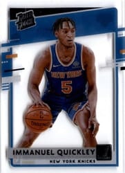 2020-21 Clearly Donruss Base Set Immanuel Quickley #77 card