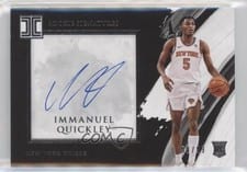 2020-21 Panini Impeccable Impeccable Rookie Signatures Immanuel Quickley #RS-QUI card