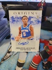 2020-21 Panini Origins Rookie Autographs Immanuel Quickley #RA-QUI card
