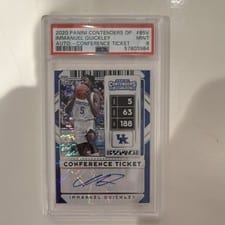2020 Panini Contenders Draft Picks Immanuel Quickley Purple Autograph #85V card