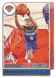 2021-22 Hoops Winter Base Set Immanuel Quickley #187 card