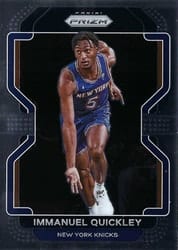 2021-22 Panini Prizm Base Set Immanuel Quickley #129 card