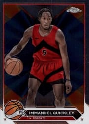2023-24 Topps Chrome Base Set Immanuel Quickley #131 card