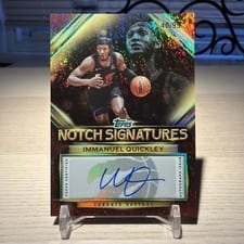 2025-26 Topps Topps Notch Signatures Immanuel Quickley #TNS-IQ card