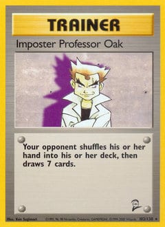 Base Set 2 Imposter Professor Oak #102 card