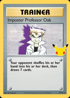 Celebrations: Classic Collection Imposter Professor Oak #73 card