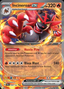 Temporal Forces Incineroar ex #34 card