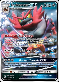 Team Up Incineroar-GX #97 card