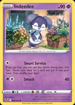 Silver Tempest Indeedee #86 card