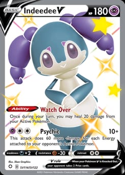 Shining Fates Shiny Vault Indeedee V #SV114 card