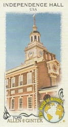 2023 Topps Allen & Ginter Mini World of Wonder Independence Hall, U.S.A. #WOW-43 card