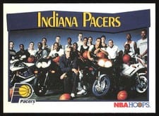 1991-92 Hoops Base Set Indiana Pacers #284 card