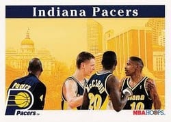 1992-93 Hoops Base Set Indiana Pacers #276 card