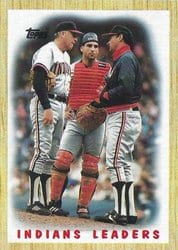 1987 Topps Base Set Indians Leaders #11 card