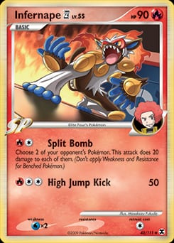 Rising Rivals Infernape E4 #43 card