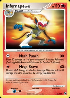 Majestic Dawn Infernape #22 card