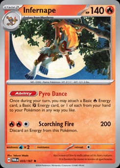 Twilight Masquerade Infernape #33 card
