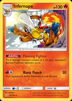 Ultra Prism Infernape #23 card