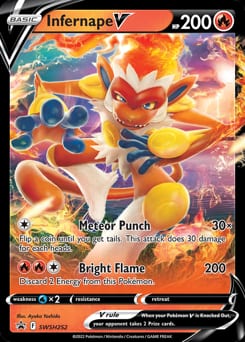 SWSH Black Star Promos Infernape V #SWSH252 card