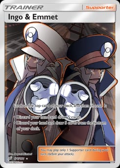 Team Up Ingo & Emmet #176 card